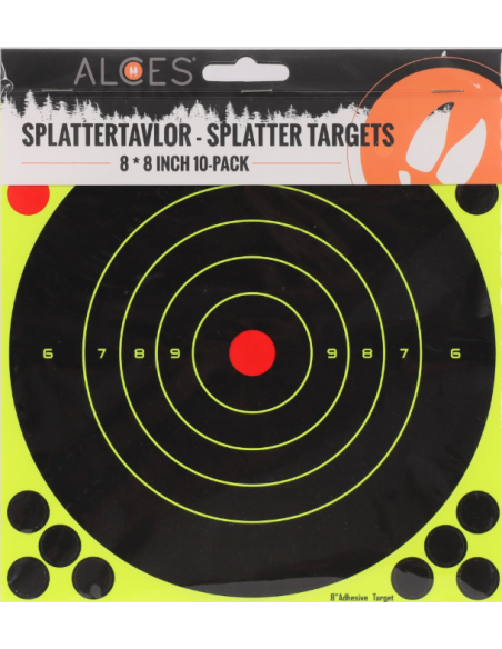 Alces Splatter Targets 8x8 inch - 10pk