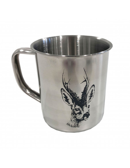 Stålkopp Rådyrmotiv