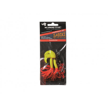 Sabiki Loaded Skirt UV Rig - Yellow/Orange 0,60mm