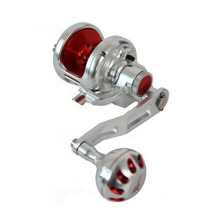 Poseidon 200L Reel Silver/Red