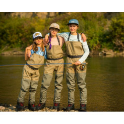 Simms Kids Tributary Stockingfoot Tan 2