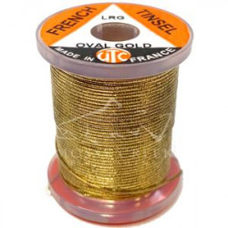 UTC French Oval Tinsel Large Gold