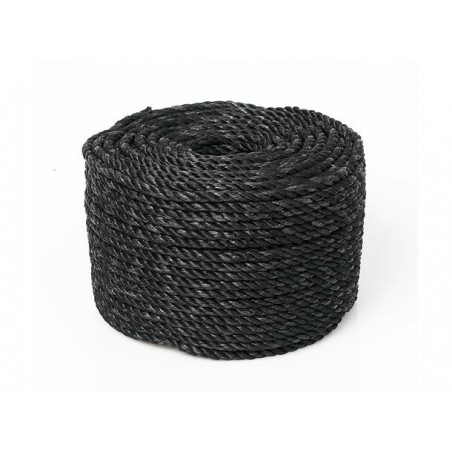 Teinetau 6mm Sort - Kveil 110m