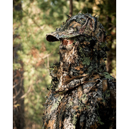 Løv Camo Cap m/ansiktsmaske