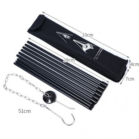 Bålstativ Tripod Sammenleggbart