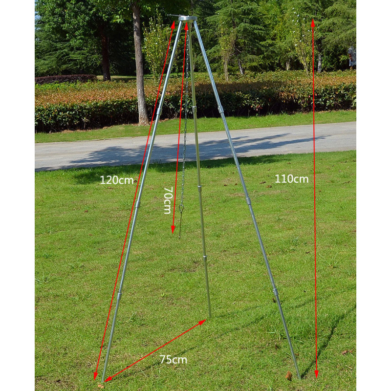Bålstativ Tripod Sammenleggbart