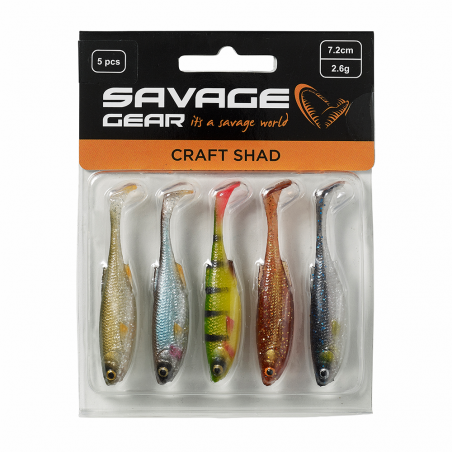 SG Craft Shad Clear Water Mix 5pk