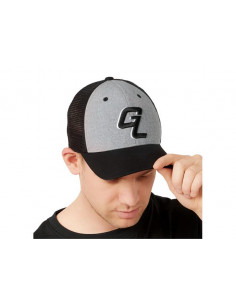 GL Logo Trucker Cap - Heather Grey/Black 2