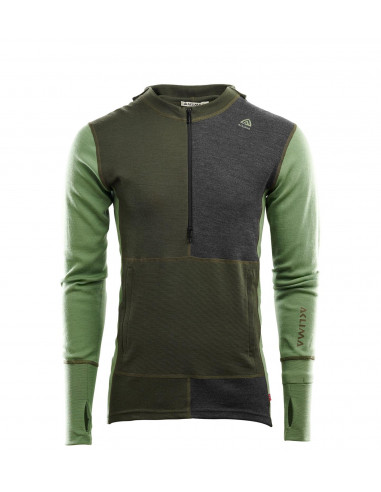 Aclima WW Hood Sweater M Olive Night