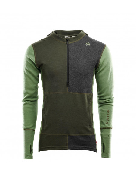 Aclima WW Hood Sweater M Olive Night