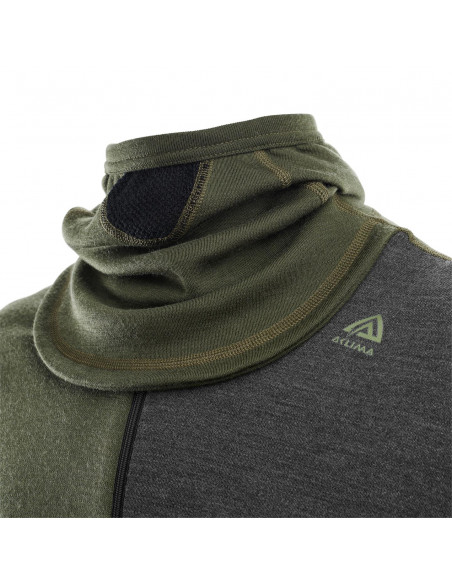 Aclima WW Hood Sweater M Olive Night