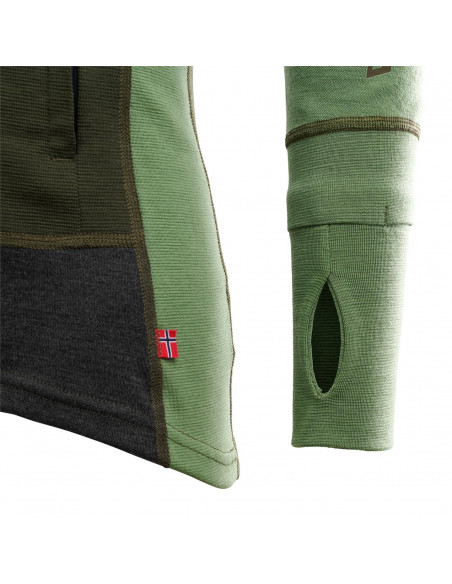 Aclima WW Hood Sweater M Olive Night