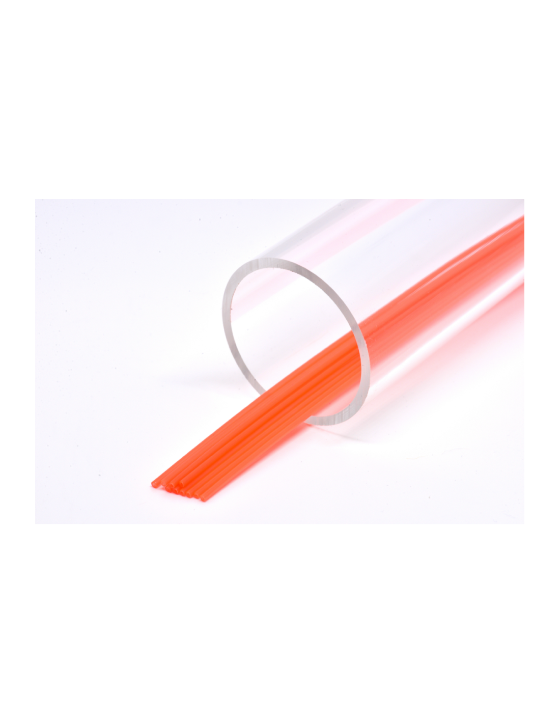 Plastic tube 1,8mm 5pack Orange