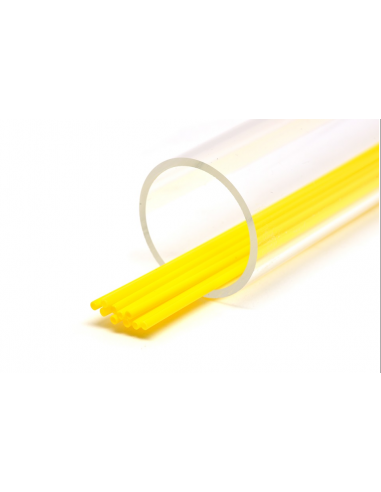 Plastic tube 3,0mm 5-pack Yellow