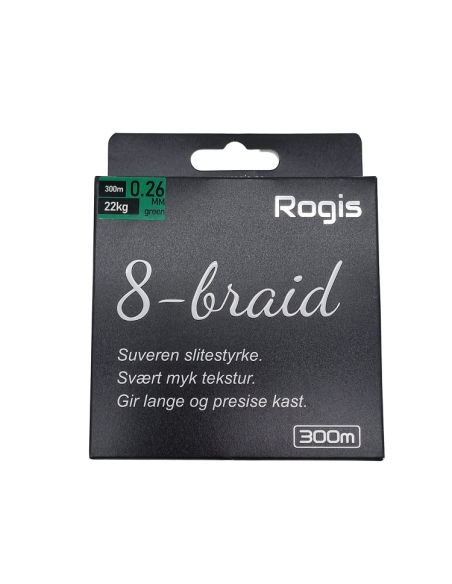 Rogis 8 Braid 300m  Army Green