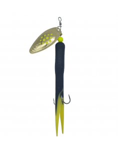 Salmon Tube Spinner Black/Yellow