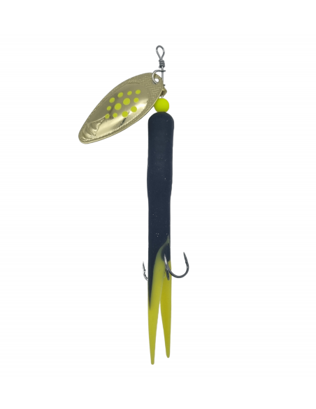Salmon Tube Spinner Black/Yellow