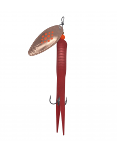 Salmon Tube Spinner Red