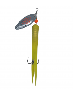 Salmon Tube Spinner Yellow