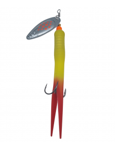 Salmon Tube Spinner Red/Yellow