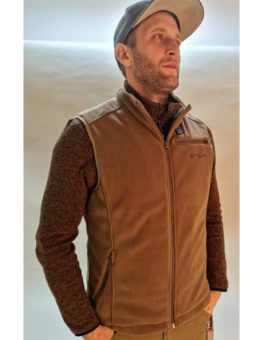Haunter Heat Fleece Vest Forest Brown
