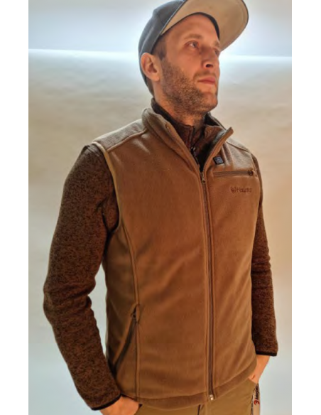 Haunter Heat Fleece Vest Forest Brown