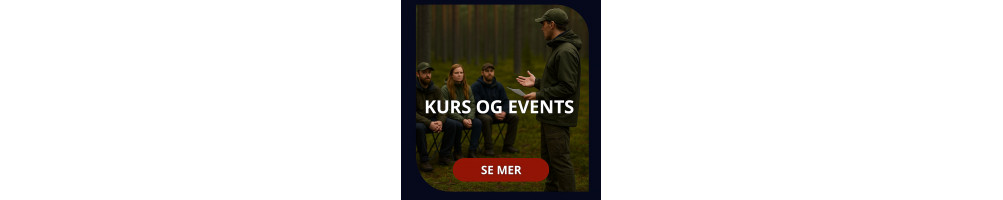 Turer, kurs og events innen jakt og fiske.
