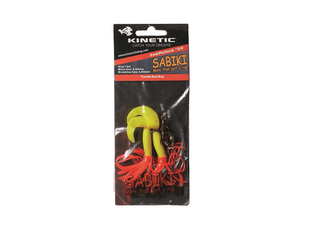 Sabiki Loaded Skirt UV Rig - Yellow/Orange 0,60mm