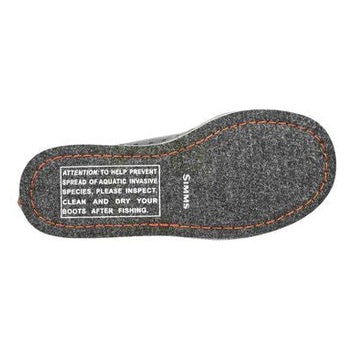 Simms Tributary Boot Felt Carbon Barn
