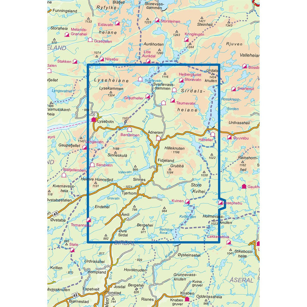 Turkart - Sirdalsheiane