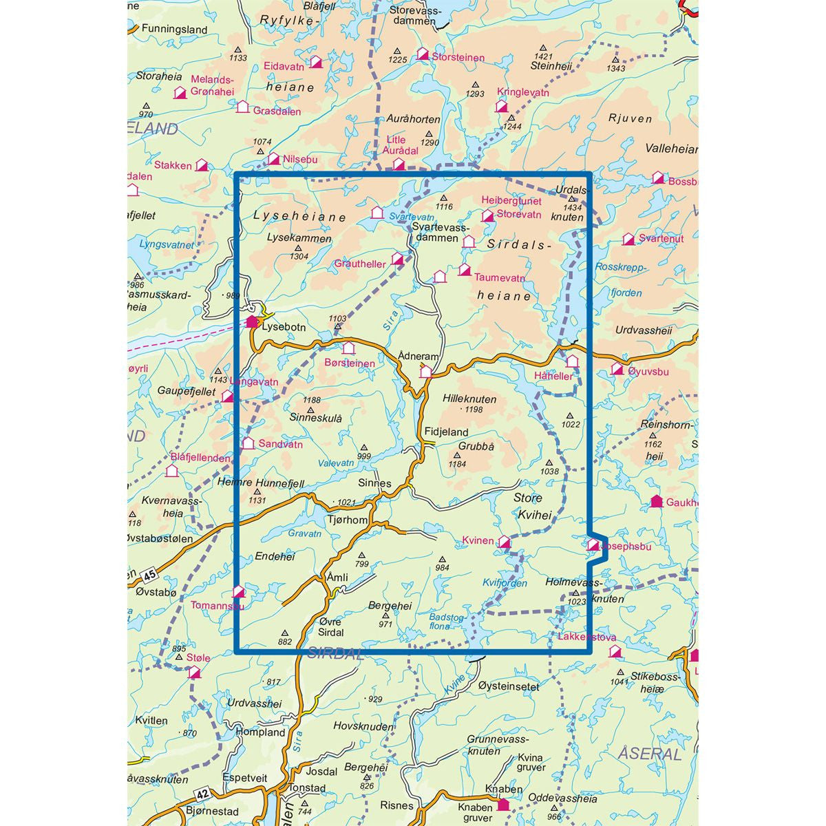 Turkart - Sirdalsheiane