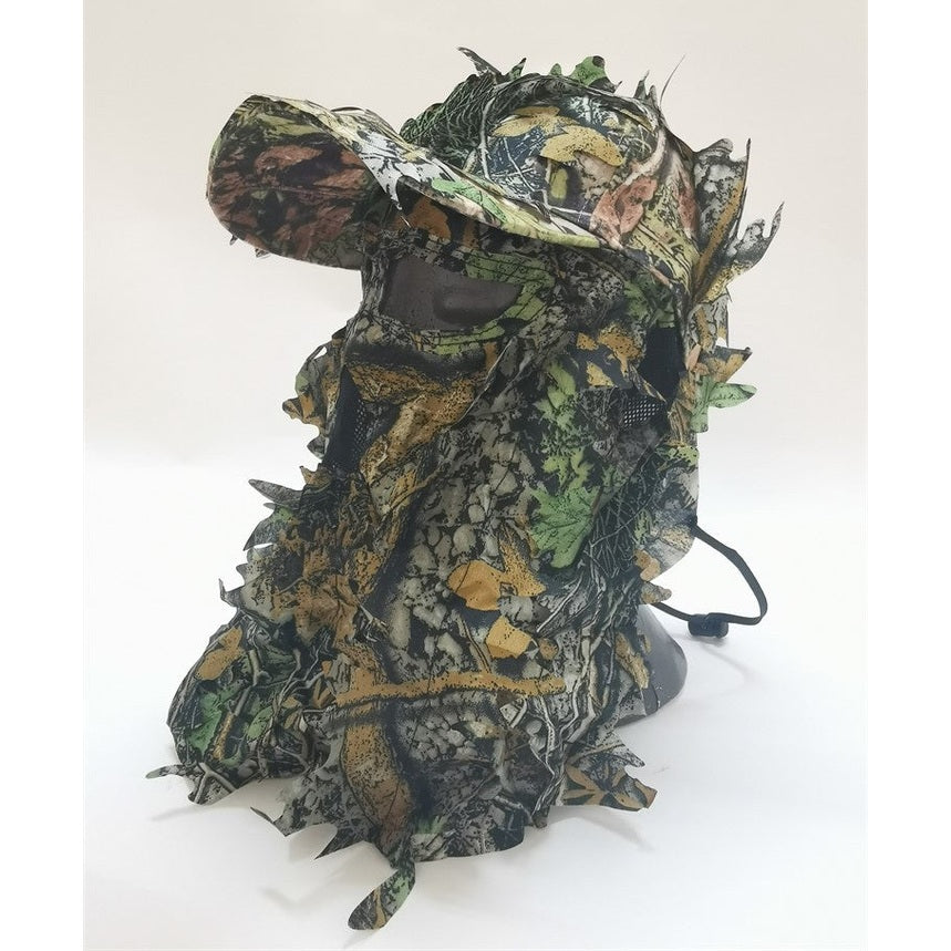 Løv Camo Cap m/ansiktsmaske