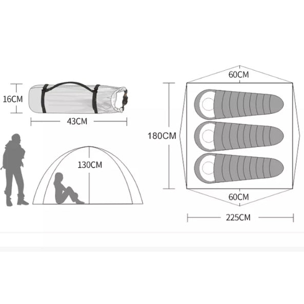 Desert Fox Telt 3 Personer