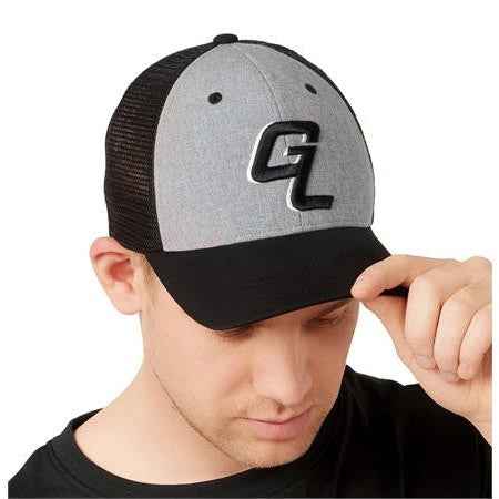 GL Logo Trucker Cap - Heather Grey/Black