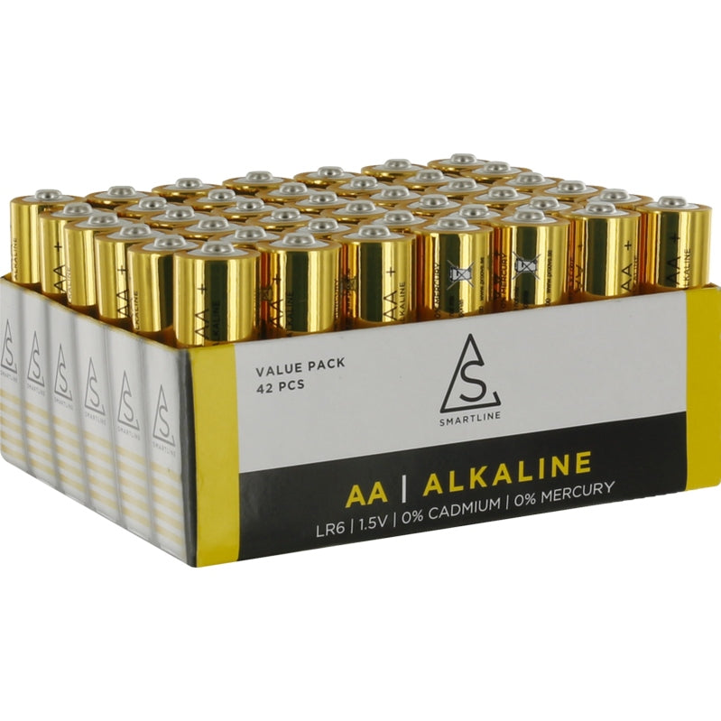 Alkaline Batterier AA LR6 1,5V 42pack