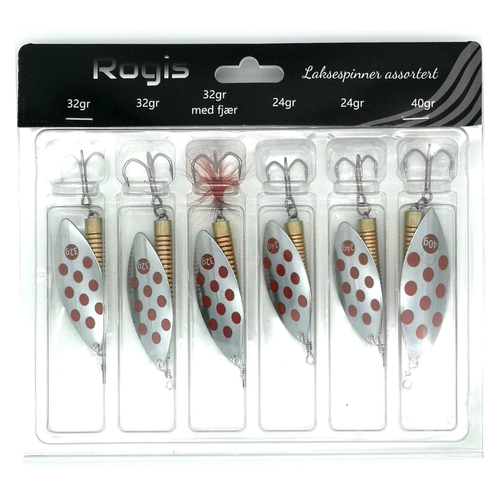 Rogis Laksespinner 6-pk Assortert