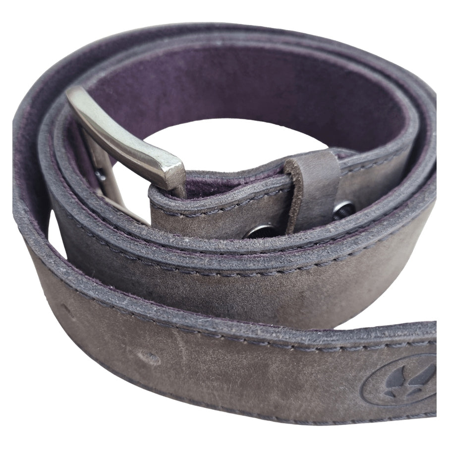 Duke lærbelte semsket skinn