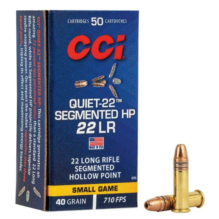 CCI 22LR Segmented Quiet HP 40grs.