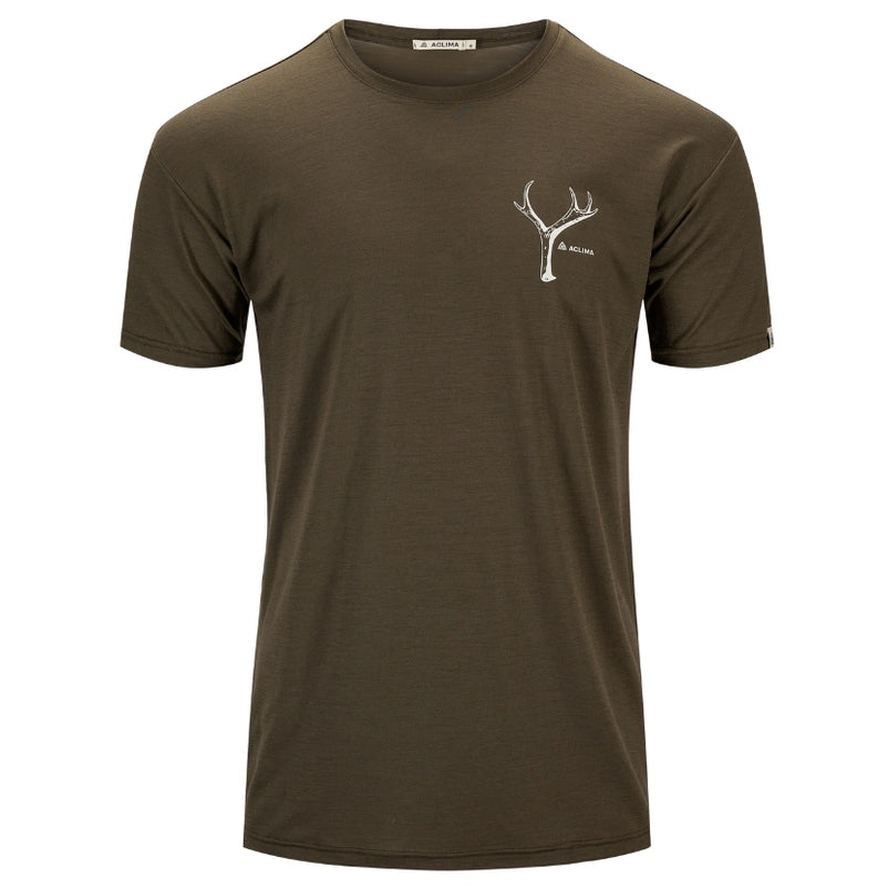 Aclima LightWool Classic Tee Antler Tarmac