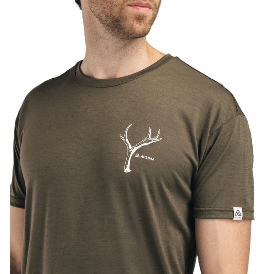 Aclima LightWool Classic Tee Antler Tarmac