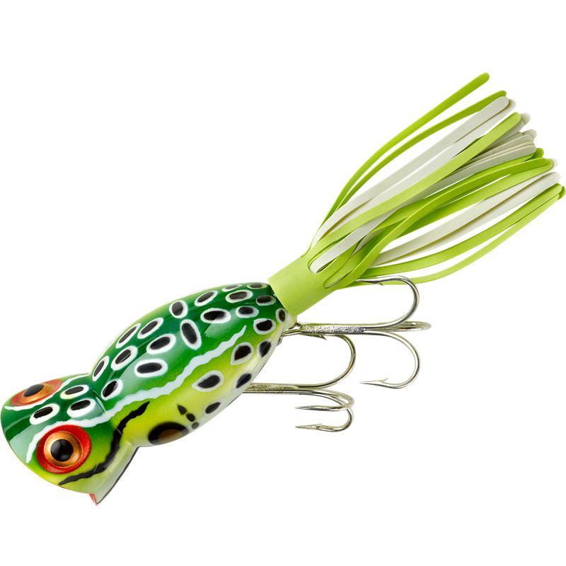 Hula Popper Leopard Frog