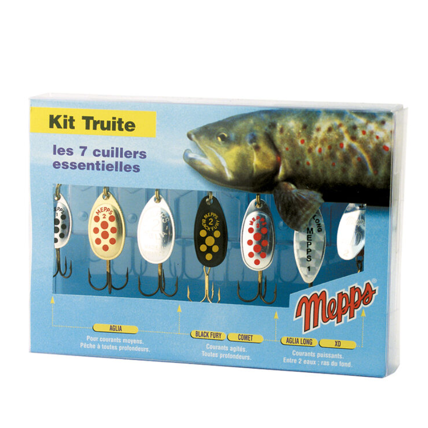Mepps Aglia Kit Truite 7-pk