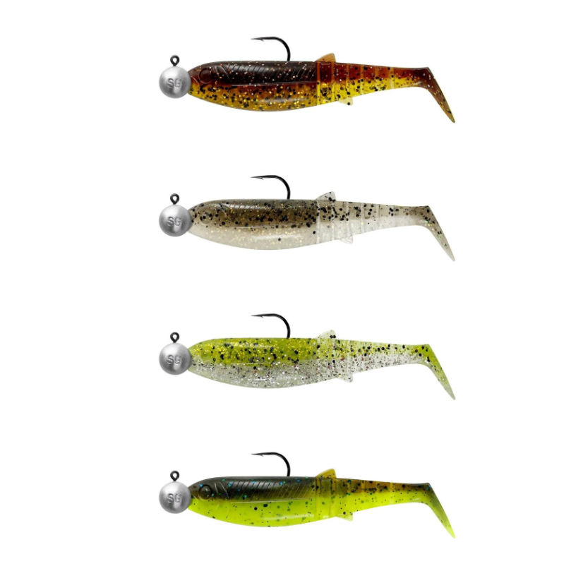 Savage Gear Cannibal Shad Clear Water Mix 4-pk