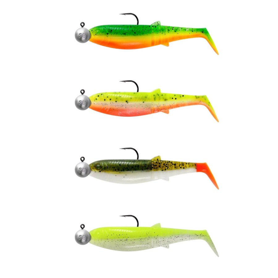 Savage Gear Cannibal Shad Dark Water Mix 4-pk