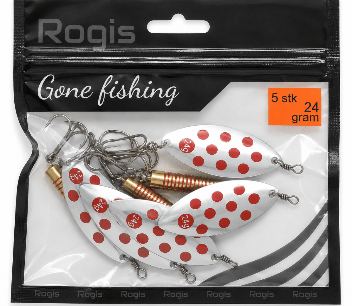 Rogis Laksespinner 24g 5-pk